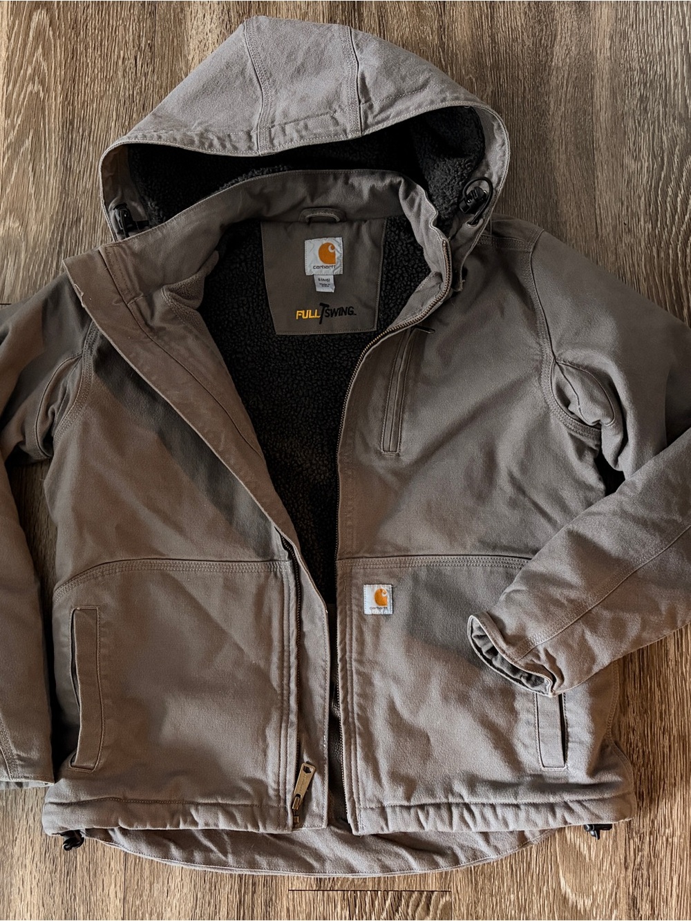 Carhartt womens grey Hooded Work Jacket